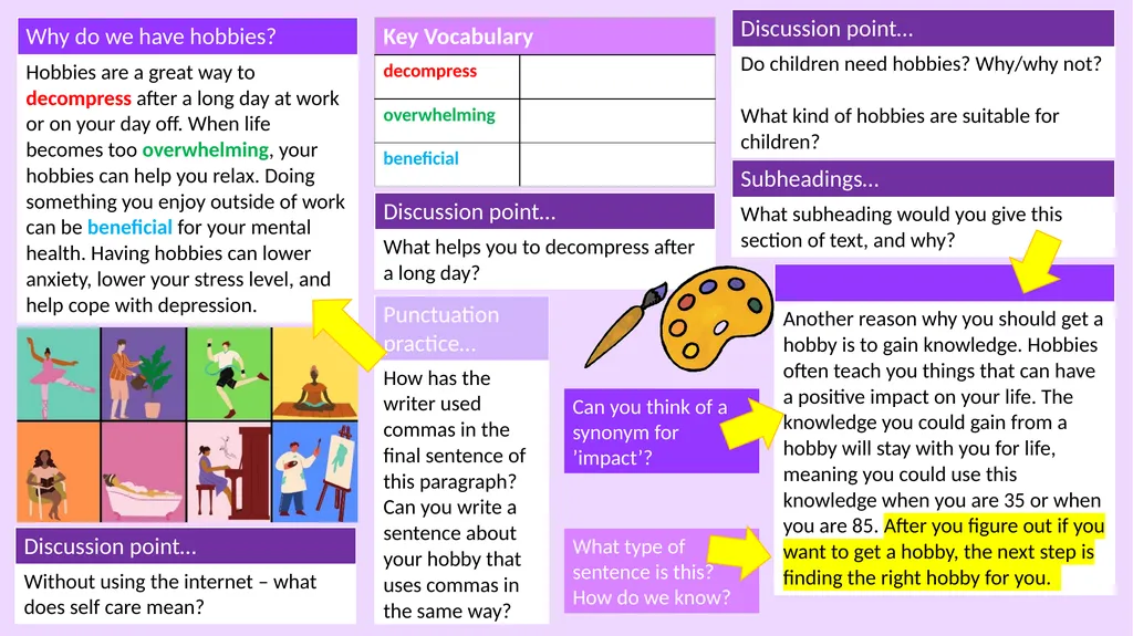 L1-2 Functional Skills English Hobbies & - slide 3 of 14