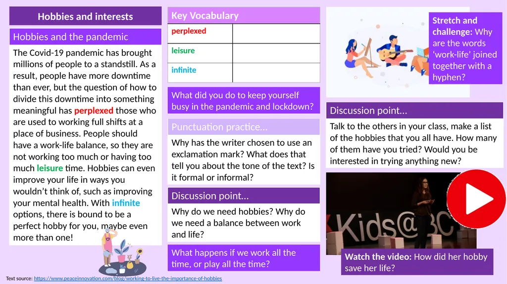 L1-2 Functional Skills English Hobbies & - slide 2 of 14
