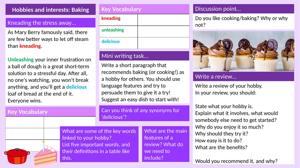L1-2 Functional Skills English Hobbies & - slide 11 of 14