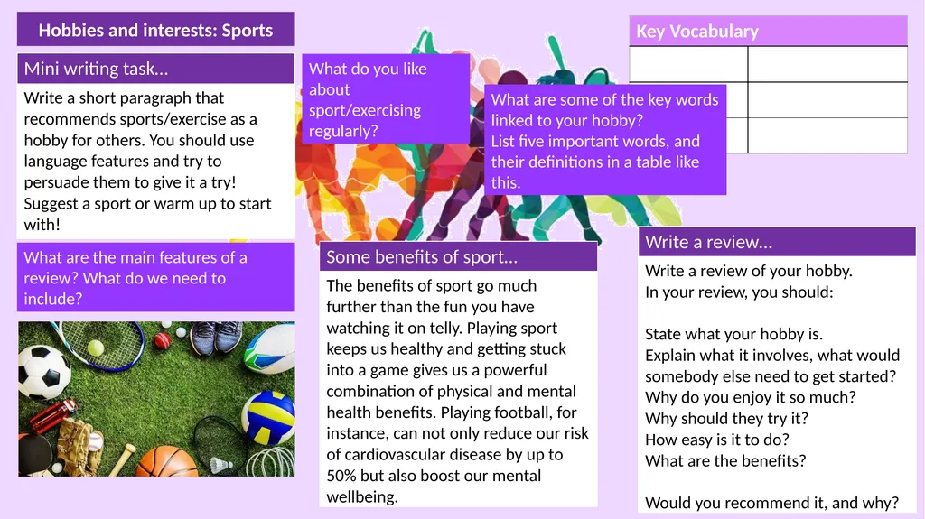 L1-2 Functional Skills English Hobbies & - slide 13 of 14