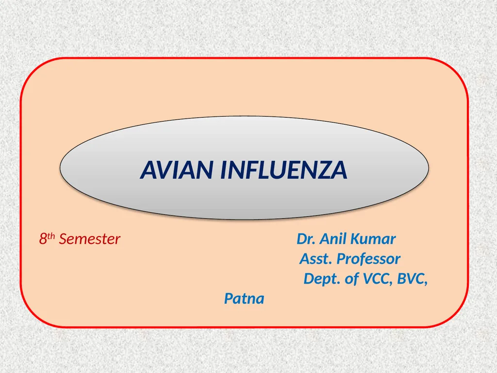 8th Semester Dr. Anil Kumar Asst. Professor Dept. - slide 1 of 10