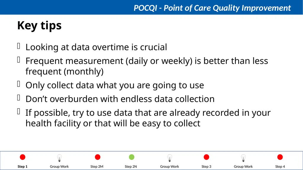 Steps in QI Step 1: Identifying a problem, forming - slide 38 of 62