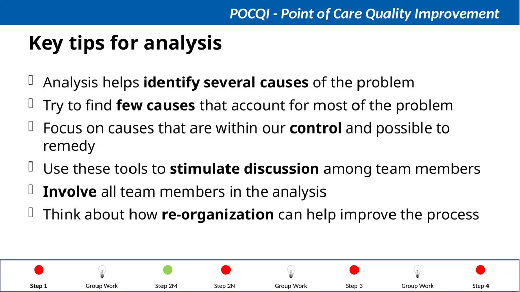 Steps in QI Step 1: Identifying a problem, forming - slide 25 of 62