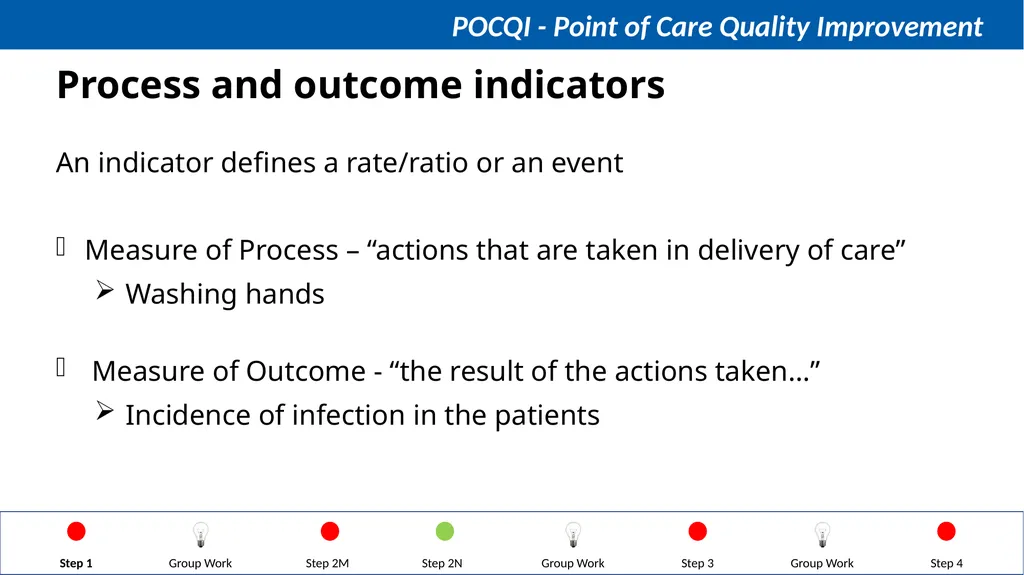 Steps in QI Step 1: Identifying a problem, forming - slide 29 of 62