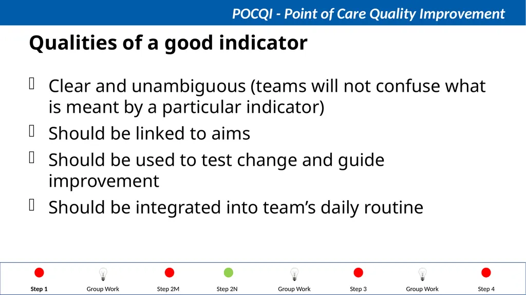 Steps in QI Step 1: Identifying a problem, forming - slide 31 of 62