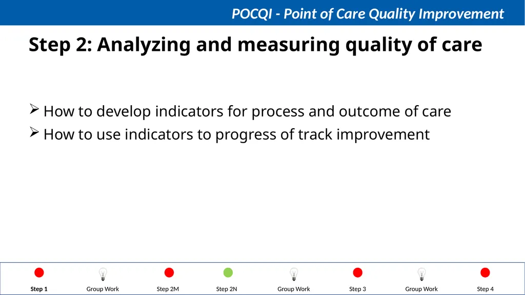 Steps in QI Step 1: Identifying a problem, forming - slide 27 of 62