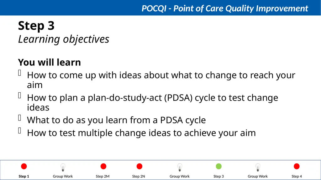 Steps in QI Step 1: Identifying a problem, forming - slide 41 of 62