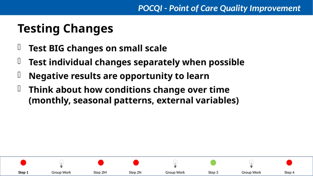 Steps in QI Step 1: Identifying a problem, forming - slide 51 of 62