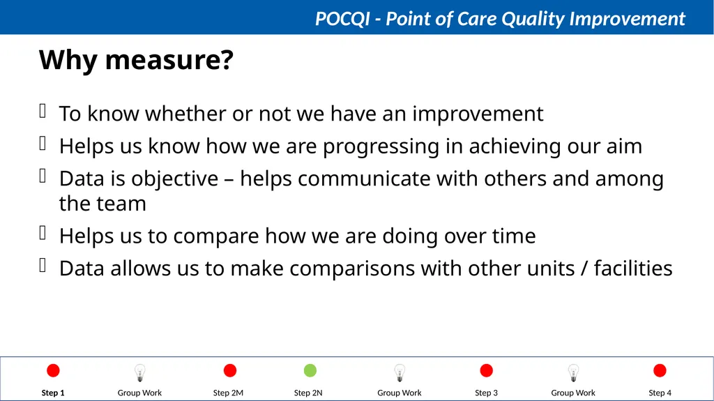 Steps in QI Step 1: Identifying a problem, forming - slide 28 of 62
