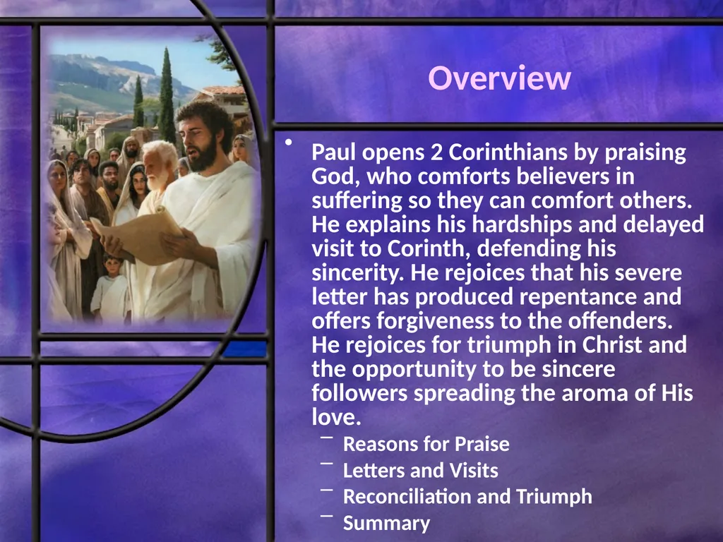 First and Second Corinthians Lesson 9 Love-driven - slide 3 of 23