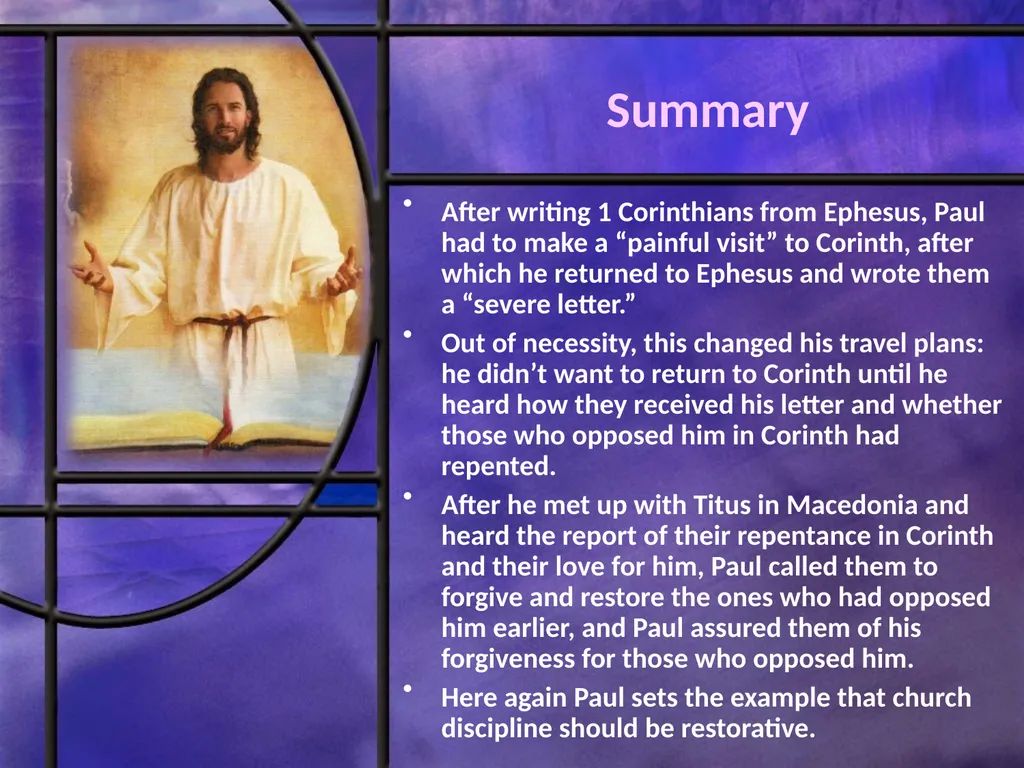 First and Second Corinthians Lesson 9 Love-driven - slide 8 of 23