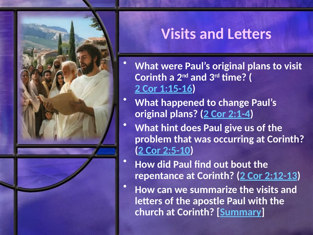 First and Second Corinthians Lesson 9 Love-driven - slide 5 of 23