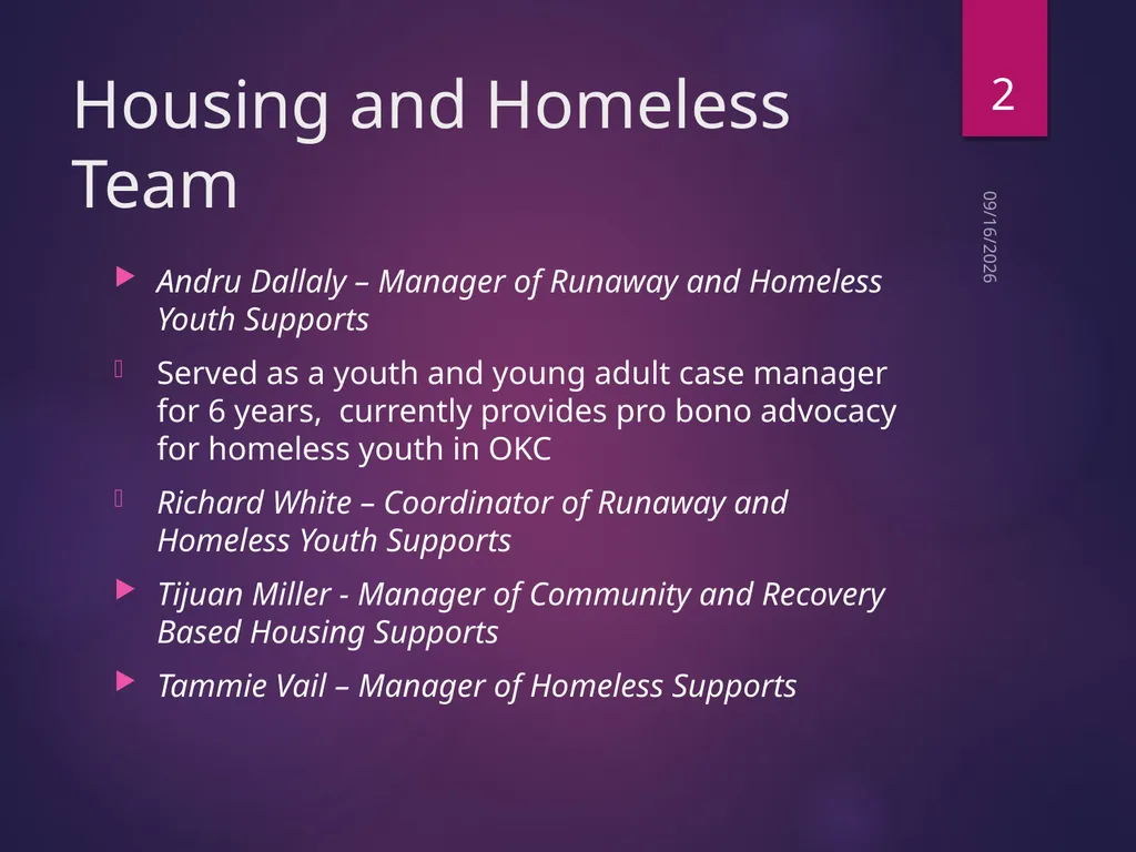 Housing Case Management Best Practices and - slide 2 of 32