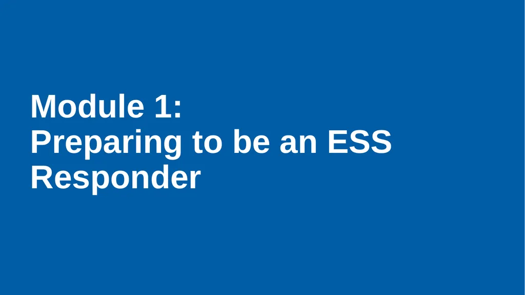 EMRG-1600 Introduction to Emergency Support - slide 7 of 53