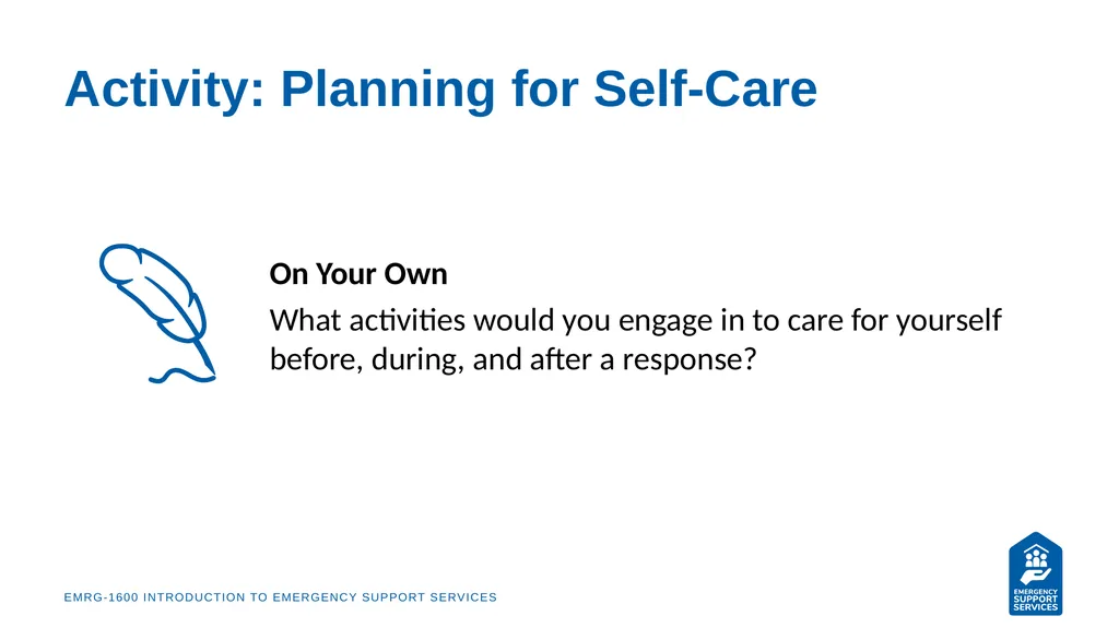 EMRG-1600 Introduction to Emergency Support - slide 13 of 53