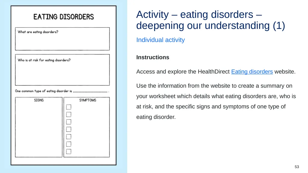 Instructions for use This resource is not a - slide 53 of 75