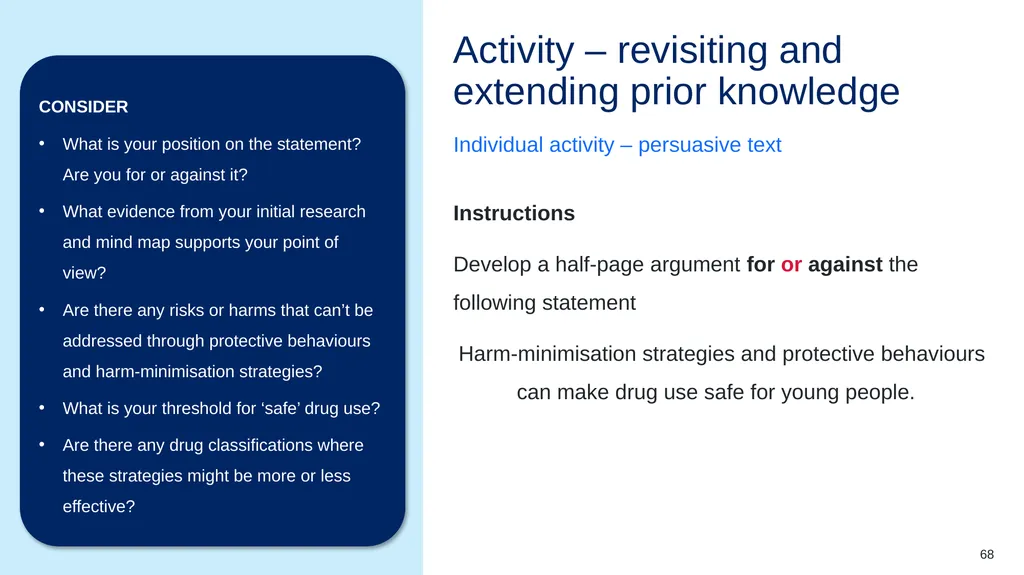 Instructions for use This resource is not a - slide 68 of 75