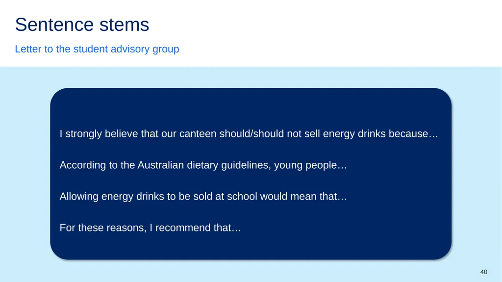 Instructions for use This resource is not a - slide 40 of 75