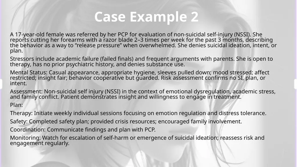 Self-Harm Suicidal Ideation Shanna Pochatko, CPC, - slide 22 of 30