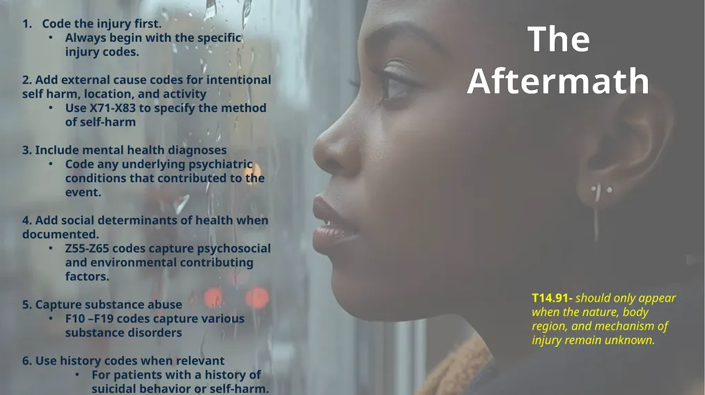 Self-Harm Suicidal Ideation Shanna Pochatko, CPC, - slide 17 of 30