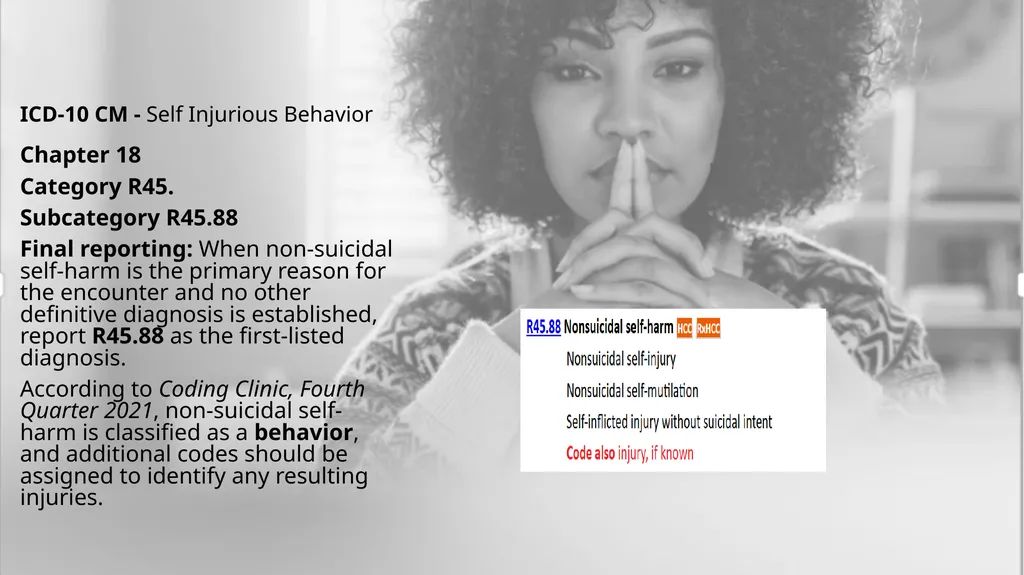 Self-Harm Suicidal Ideation Shanna Pochatko, CPC, - slide 7 of 30