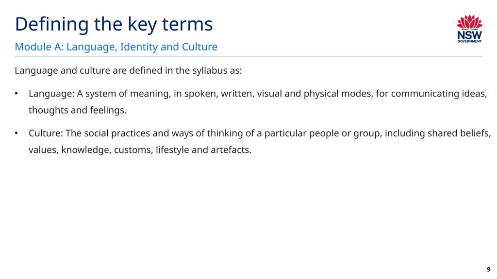Year 12 English Standard Module A: Language, - slide 9 of 96