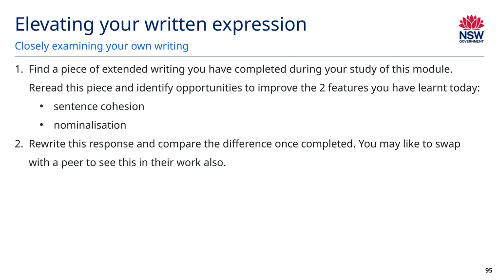 Year 12 English Standard Module A: Language, - slide 95 of 96