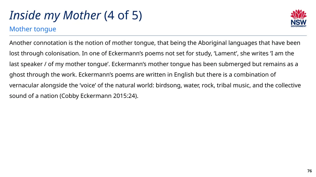 Year 12 English Standard Module A: Language, - slide 76 of 96