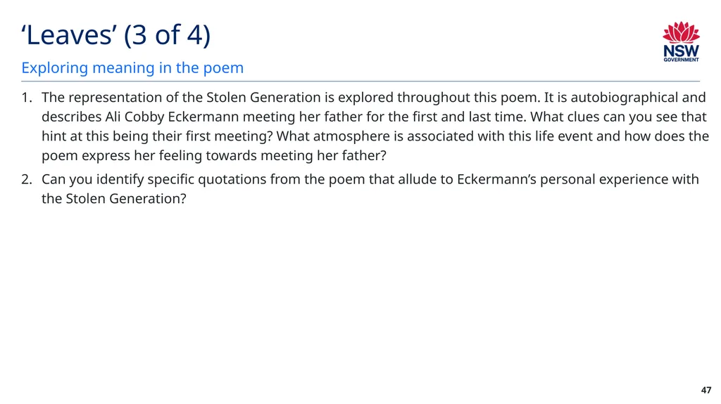 Year 12 English Standard Module A: Language, - slide 47 of 96