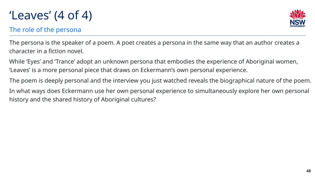 Year 12 English Standard Module A: Language, - slide 48 of 96