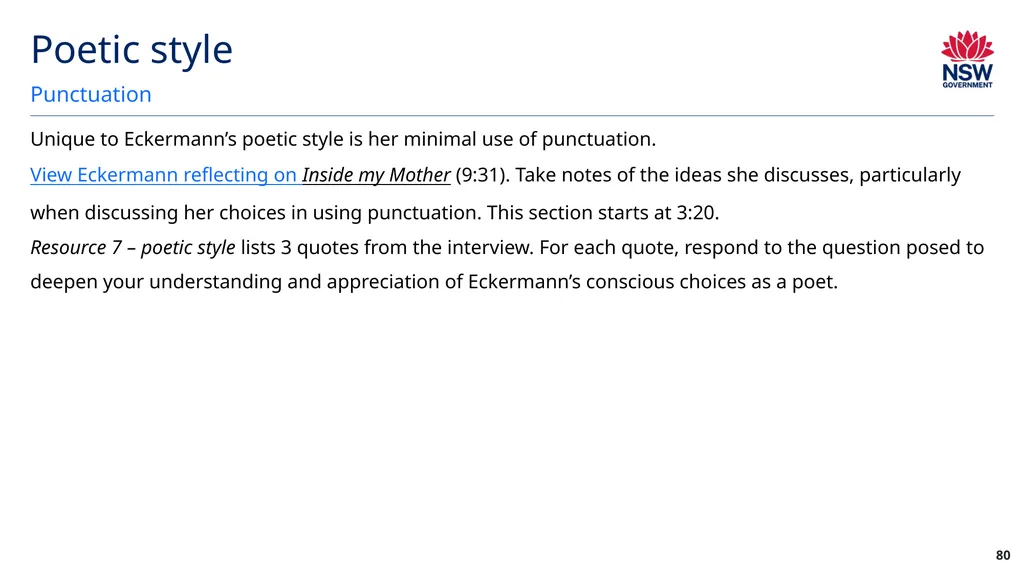 Year 12 English Standard Module A: Language, - slide 80 of 96