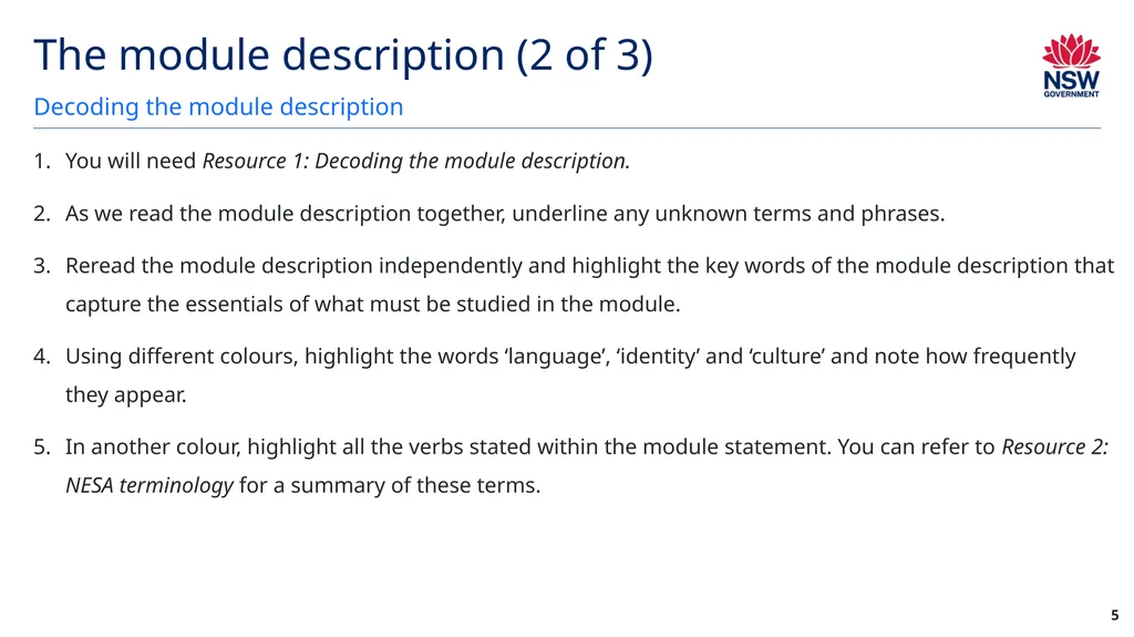 Year 12 English Standard Module A: Language, - slide 5 of 96