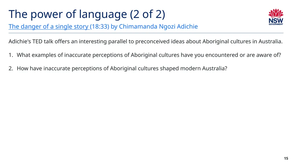 Year 12 English Standard Module A: Language, - slide 15 of 96