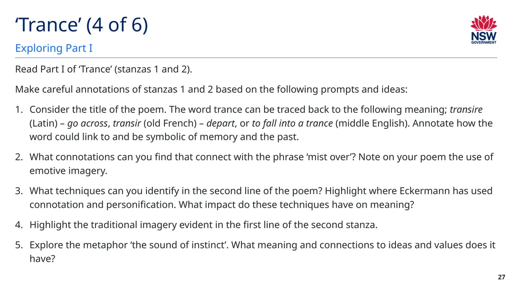 Year 12 English Standard Module A: Language, - slide 27 of 96