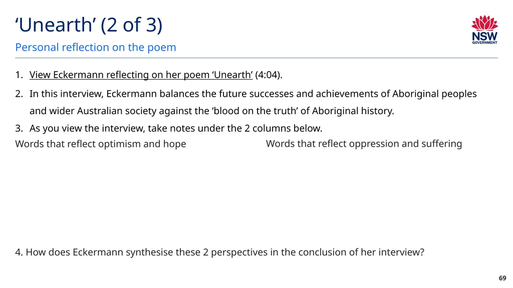 Year 12 English Standard Module A: Language, - slide 69 of 96