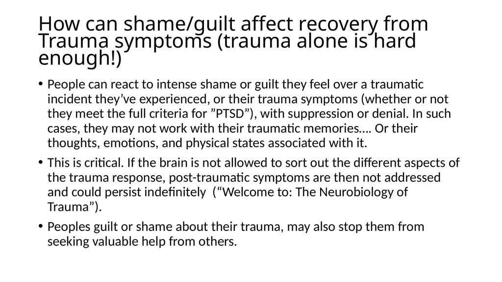 How Self-Compassion Can Help Resolve Guilt/Shame - slide 6 of 28