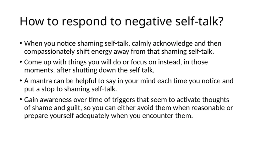How Self-Compassion Can Help Resolve Guilt/Shame - slide 17 of 28