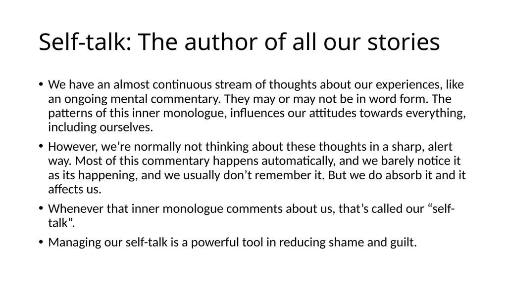 How Self-Compassion Can Help Resolve Guilt/Shame - slide 16 of 28