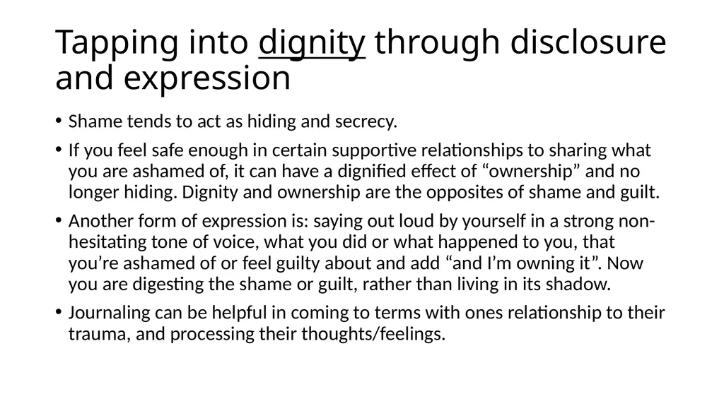 How Self-Compassion Can Help Resolve Guilt/Shame - slide 24 of 28