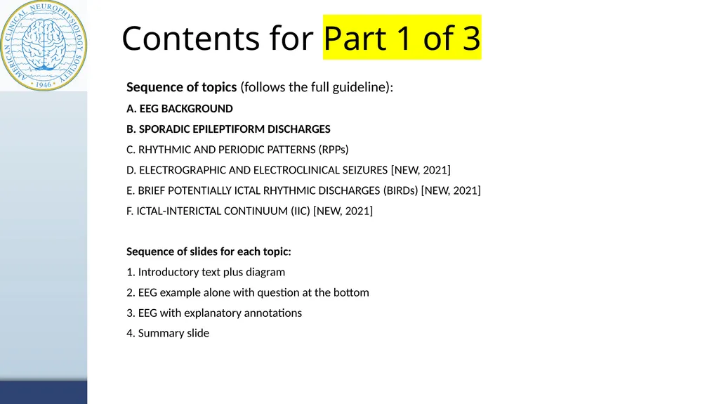 ACNS Critical Care EEG Terminology Training Module - slide 3 of 41
