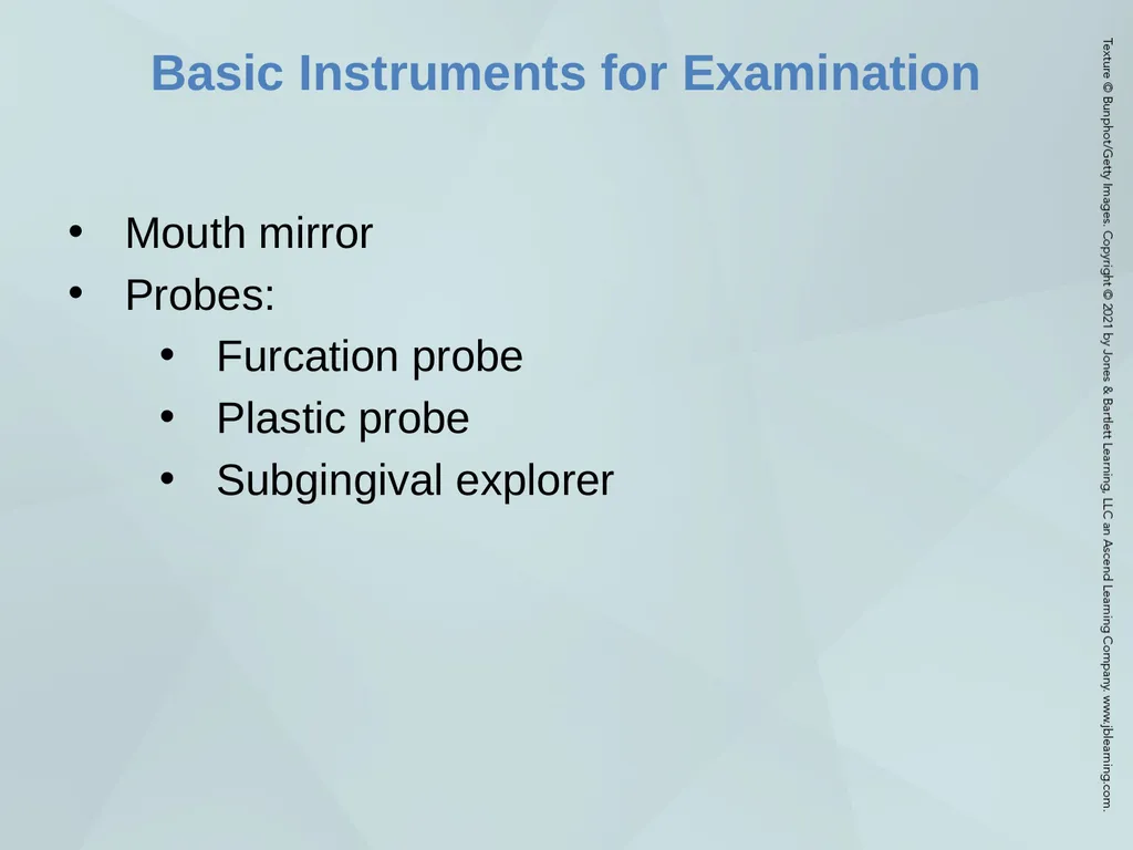 Chapter 20 Periodontal Examination Learning - slide 3 of 49