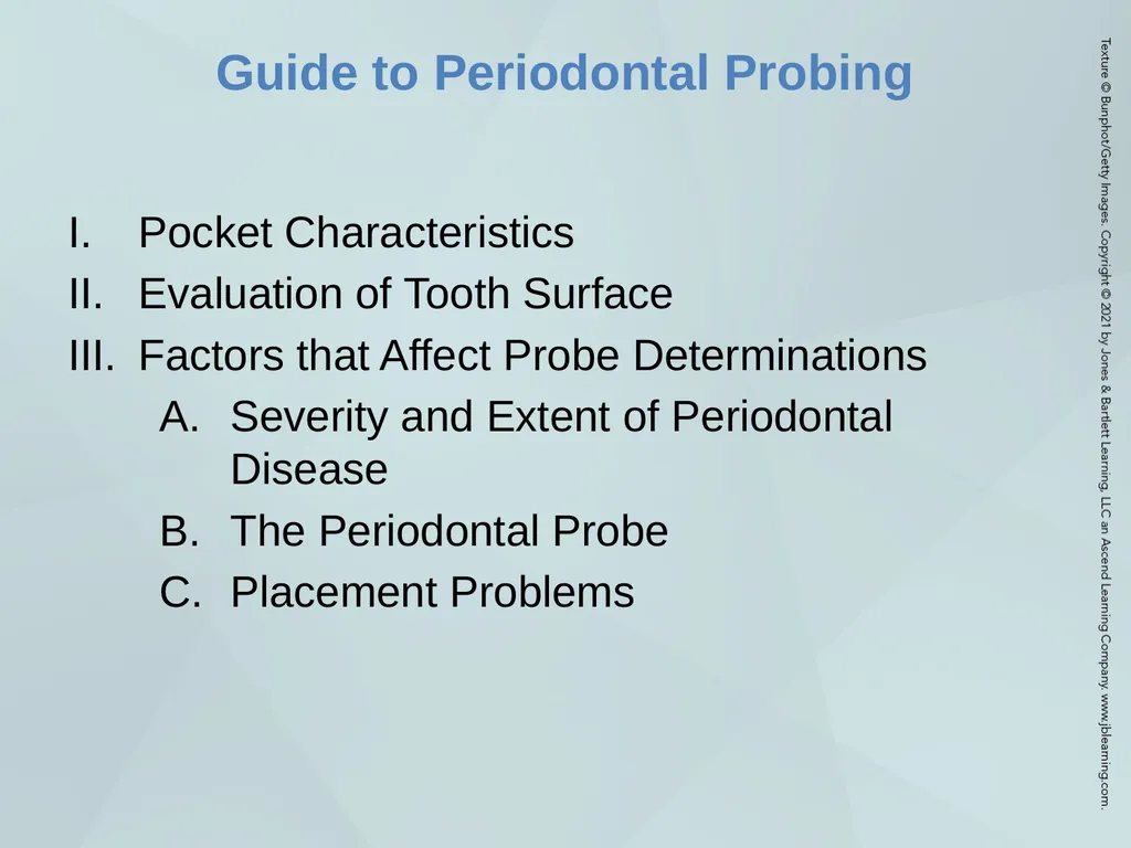 Chapter 20 Periodontal Examination Learning - slide 21 of 49