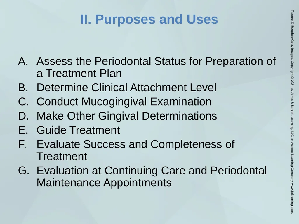 Chapter 20 Periodontal Examination Learning - slide 18 of 49