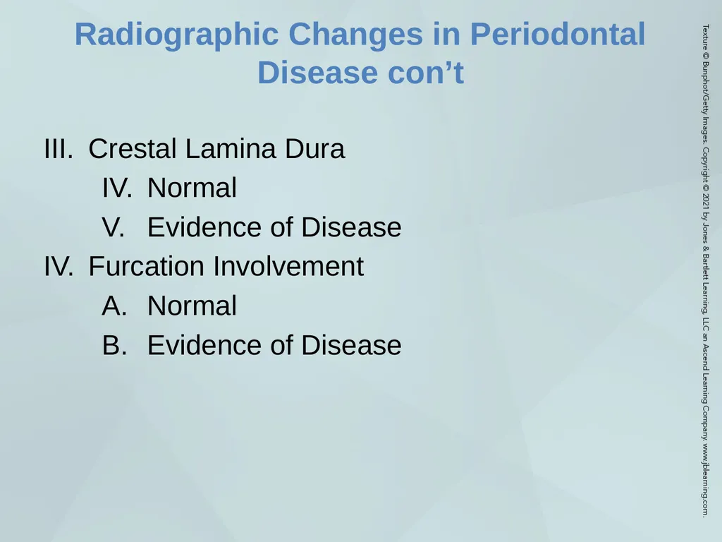 Chapter 20 Periodontal Examination Learning - slide 45 of 49