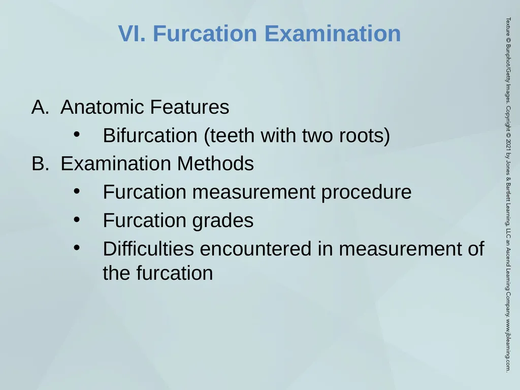 Chapter 20 Periodontal Examination Learning - slide 40 of 49