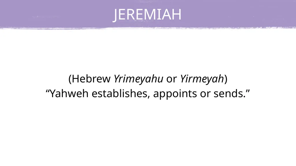 LESSON 4.1 JEREMIAH M E M O R Y V - slide 9 of 16