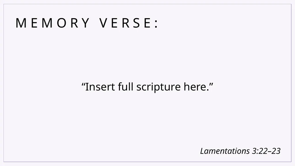 LESSON 4.1 JEREMIAH M E M O R Y V - slide 4 of 16