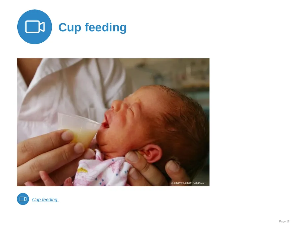 Breast milk feeding: Alternative methods Goal and - slide 18 of 54