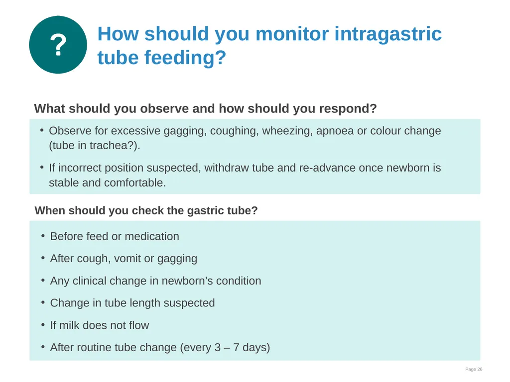 Breast milk feeding: Alternative methods Goal and - slide 26 of 54
