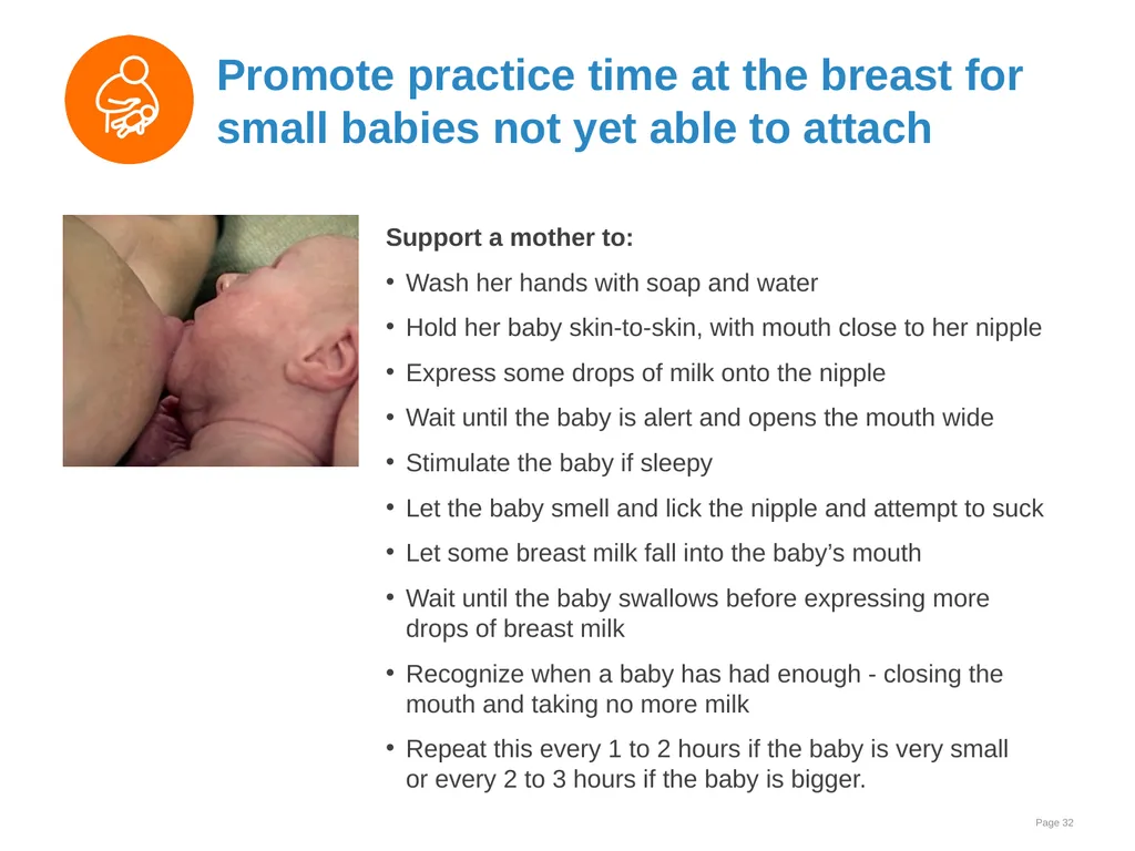 Breast milk feeding: Alternative methods Goal and - slide 32 of 54